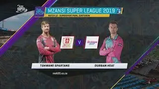 Highlights | Tshwane Spartans vs Durban Heat | Match 12 | MSL 2019