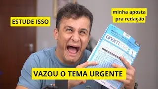VAZOU O TEMA DA REDA&Ccedil;&Atilde;O ENEM 2025 (MINHA APOSTA DE TEMA)