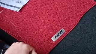 Civic X gen Genuine Floor Mats - Rubber VS Premium HFP Red Floor Mats