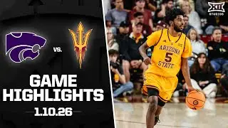 Kansas State vs. Arizona State Game Highlights | 2025-26 Big 12 Men&rsquo;s Basketball