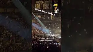 Burna Boys tribute to Sidhu Moosewala In  Toronto Canada 🇨🇦