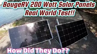 Testing Our 200 Watt BougeRV 9BB Auxiliary Solar Panels. The Results?