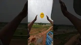😮 Smile wala Balloon #shorts #video #parkour #stunt #running #jump #rooftop #trending #youtubeshorts