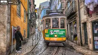 Lisbon Rain Walk 2026 🌧️ Thieves Market to Alfama Alleys (Caught in Storm) | 4K HDR