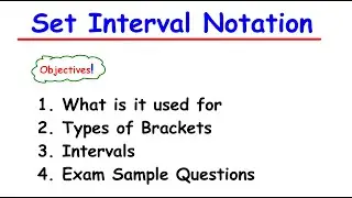Set Interval Notation