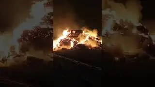 Burning haystacks ... #nomanfly #fire #firevideo