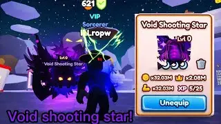 My alt hatched a void shooting star! In saber simulator 