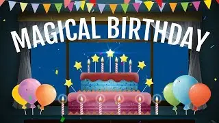 Magical Star lighting up your Birthday Cake... Magical Birthday Greetings