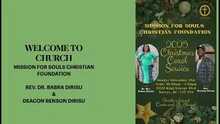 MFSCF 2025 Christmas Carol Service Pt 2