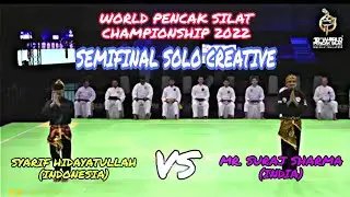 World Pencak Silat Championship 2022 Semifinal Male Solo Creative Indonesia VS India