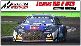 Тестируем Lexus RC F GT3 в Assetto Corsa Competizione в онлайн гонках.