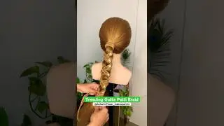 Trending Gotta Patti Braid | Elegant & Festive Hairstyle ✨💖 #GottaPattiBraid #braidedhairstyles