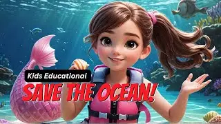 The Little Mermaid's Big Mission 🌊 The CUTEST Ocean Conservation Story | Kids Educational
