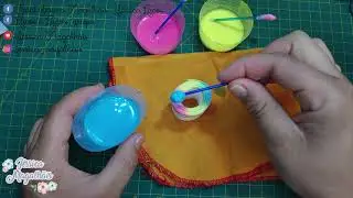 #JéssicaMagalhãis #LaçosdeGorgurão Diy Como Pintar Fita Estilo Tie Day - Ribbon Tie Day