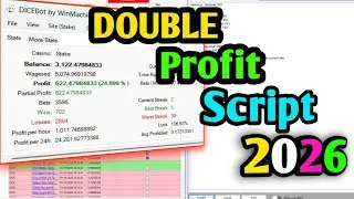 Stake dice Strategy | Stake Dice 2026|Stake new Strategy $1000 profit |Dicebotscript |Stakedice