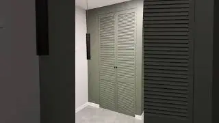 A drywall wardrobe with louvered doors &mdash; DIY style | Шафа з гіпсокартону з жалюзійними дверима