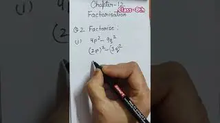 Factorisation|| Chapter-12 Ex-12.2(Q-2)||Class 8th Mathematics|#maths #factorisation #class8#shorts