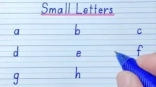 abcd - How to Write English Small Letters abcd | chhoti abcd | chhota abcd | Small abcd छोटी एबीसीडी