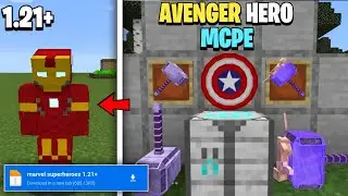 🔥 Marvel Superheroes Addon MCPE 1.21+ |  Super Powers & Costumes | MCPE 1.21 Marvel Superheroes mod 