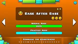 Base After Base (Geometry Dash) Level 5 (All COINS)!!!