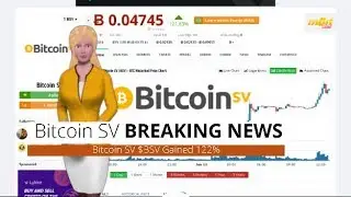 Cryptocurrency Bitcoin SV $BSV Climbs 122% In the Past 24 Hours