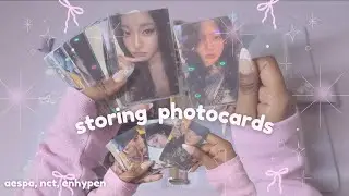 storing photocards #3 | starting my aespa collection, nct, enhypen, twice