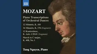 16 Minuets, K. 176: No. 14 in C Major (Version for Piano)