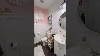 DIY Bathroom Remodel Ideas with Board and Batten #diyonabudget