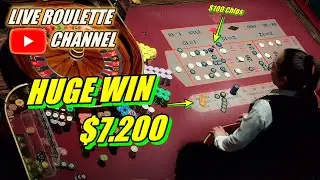 🔴LIVE ROULETTE | 🚨 HUGE WIN 💲7.200 In Real Vegas Casino 🎰 $100 Chips Inside Exclusive ✅ 2026-01-12