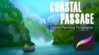 Coastal Passage | Speed Painting Timelapse