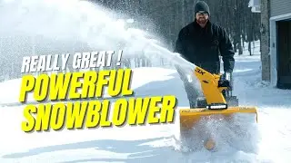 Cub Cadet Snow Blower Plowing Heavy Snow!! Best Powerful Snowblower 2023