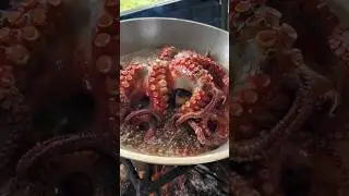 GIANT OCTOPUS FRIED to PERFECTION! Tender & Crispy Catch & Cook 🐙🔥 (Watch the Tentacles Dance!)