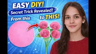 Easy Paper Rose DIY 🌹 | Secret Trick You&rsquo;ll Love!
