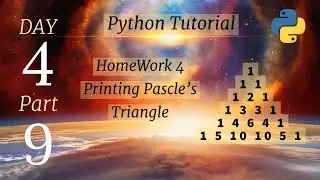 How to print Pascal triangle using Python in hindi