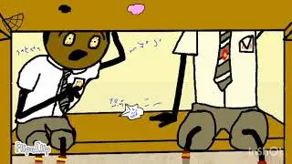 African teacher reading out marks