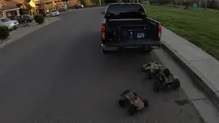 arrma outcast 4s blx proline badlands 6s shocks max6 esc 😆3200kv sensored hobbywing brushless motor.