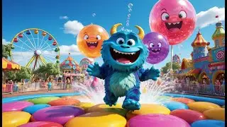 Bubble Monster Stomps Around! | Fun Nursery Rhyme for Kids | Sing-Along Song