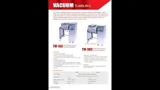 Promarks Vacuum Tumbler | ATS Food Equipment (India) Pvt Ltd