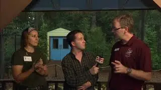 Previewing Florida game with a baby gator