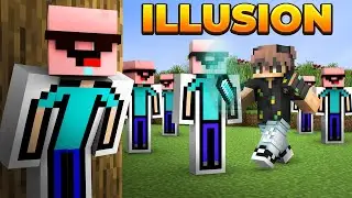 I Escaped Hunters Using ILLUSIONS in Minecraft