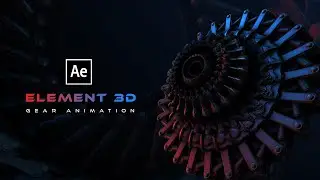 Element 3d Tutorial |Element 3D Gears Animation Tutorial