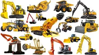 types of mining construction heavy Equipment | Excavator, Harvester, Motor Grader, Backhoe