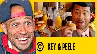 Key & Peele — континентальный завтрак! Вот это да, они лопнули, ха-ха...