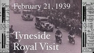 King George VI Launches HMS King George V on Tyneside (1939) | Rare 9.5mm Film in 4K