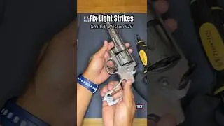 How to fix light strikes on your S&W 929 revolver - adjust the strain screw #pistol