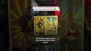 two people are thinking about you ❤️ #spiritual #soulmate #twinflame #tarotcards #zodiac #shorts