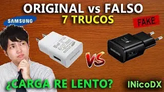 Samsung ORIGINAL vs FALSO - 7 trucos para reconocer cargador usb copia en 2020