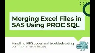 SAS PROC SQL Tutorial: Merging CDC WONDER Natality and SVI Data by FIPS