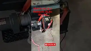 HOW TO #mount & #setup a 2k lb  #badlands #winch to hitch step & full size battery (not recommended)