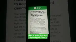 how to reactivate your Shipt shopper #shipt #waitlist #reactivate #deactivate